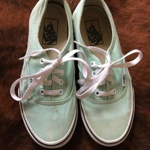 MINT BLUE VANS